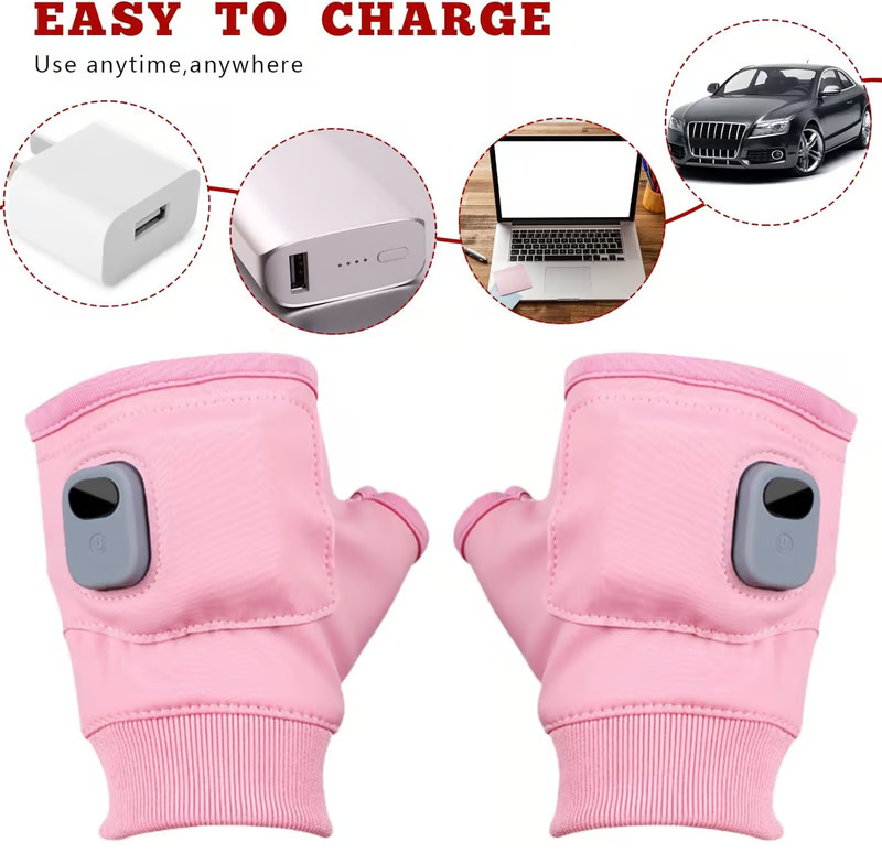 Digital Display Heated Gloves