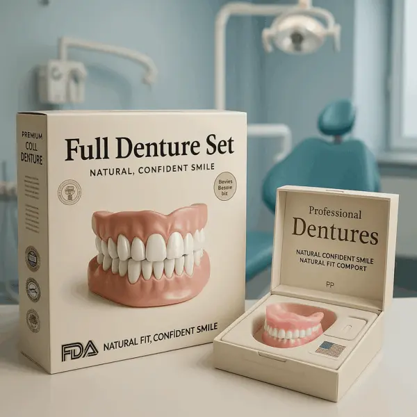 🦷Advanced Customized Full Denture Set🦷