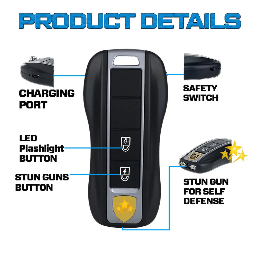 Stun Flashlight Car Key - Image 3