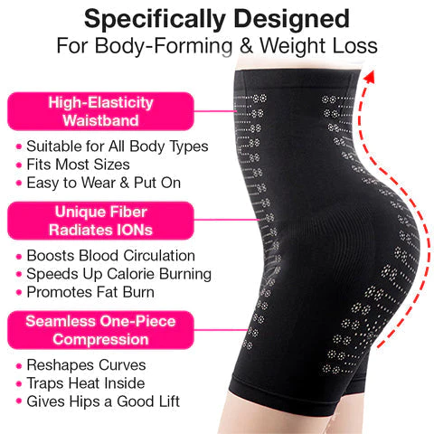 Negative Oxygen Ion Fat Burning Tummy Control & Detox Bodysuit - Image 8