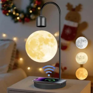 Floating Moon Lamp with Wireless Charging