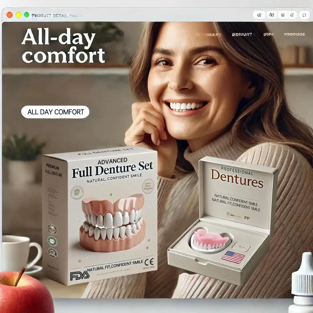 🦷Advanced Customized Full Denture Set🦷 -👨⚕️Mayo Clinic Certification🔥(Limited Time Discount Last 30 Minutes)🎁🎁 - Image 6