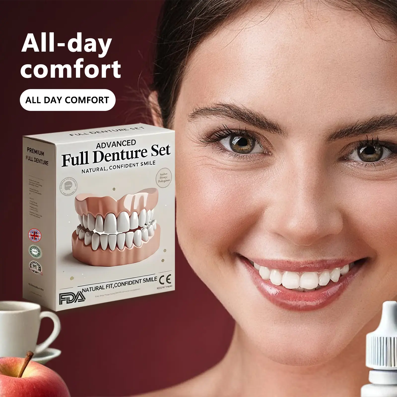 🦷Advanced Customized Full Denture Set🦷 -👨⚕️Mayo Clinic Certification🔥(Limited Time Discount Last 30 Minutes)🎁🎁 - Image 12