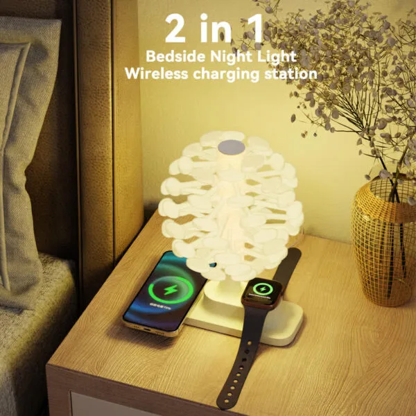 Spiral Wireless Charging Lamp
