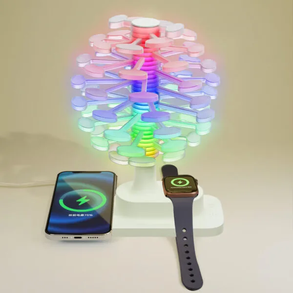 Spiral Wireless Charging Lamp