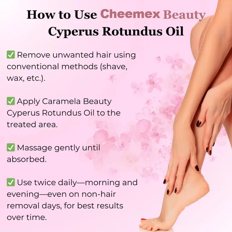 Beauty Rotundus Oil for Natural Permanent Hair Reduction - Image 6