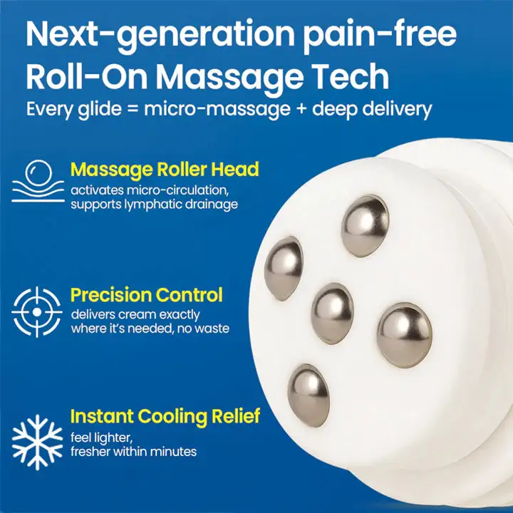 Roll-On Pump Cream for Lymphatic Drainage & Swelling Relief - Image 4
