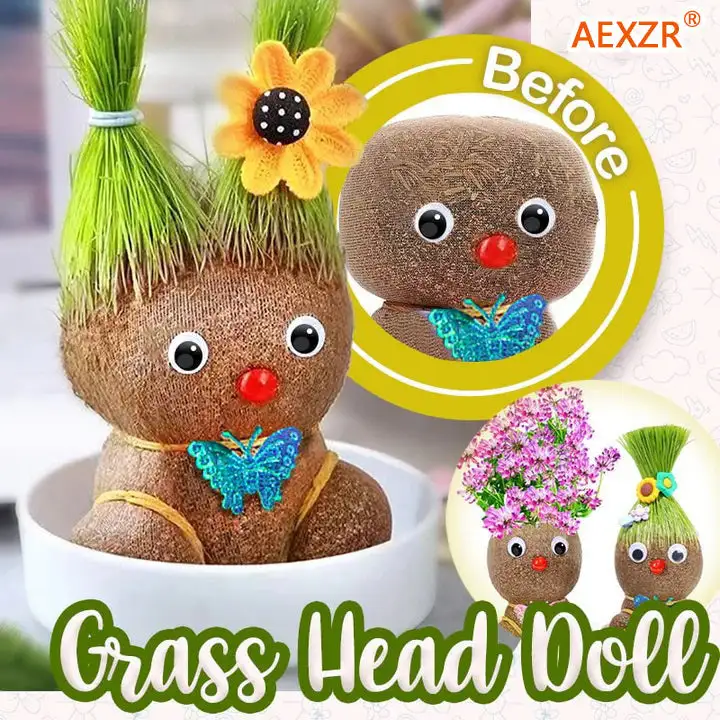 Grass Head Doll