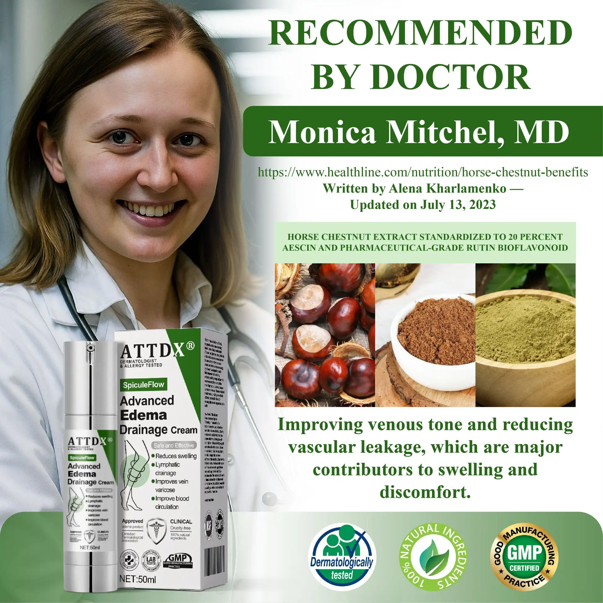 SpiculeFlow Advanced Edema Drainage Cream - Image 2