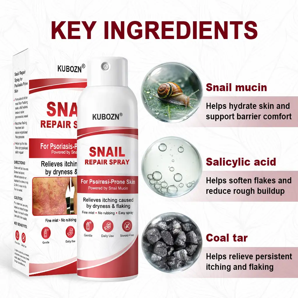 Snail Repair Spray for Itchy, Flaky Psoriasis Skin - Image 4