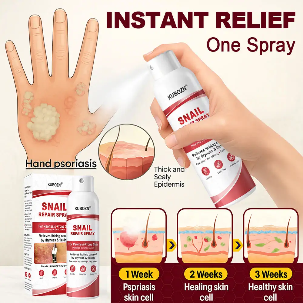 Snail Repair Spray for Itchy, Flaky Psoriasis Skin - Image 5