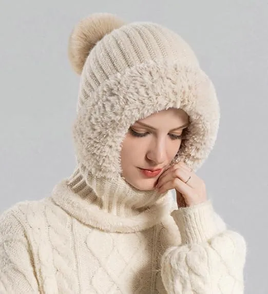 🧣 Women's Knit Beanie Hat Scarf Mask Set — Stay Warm & Stylish This Winter! ❄️ - Image 12