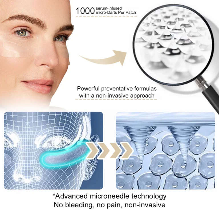 ✅Official Store: Deep Precision Age-Defying Nano Microneedle Patches – Deep-acting solution for tackling under-eye bags, dark circles, laughter lines, forehead lines, and all those other pesky facial wrinkles. - Image 8