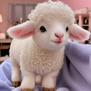 🐑 Adorable Plush Lamb – Your Cuddly Toy Lamb