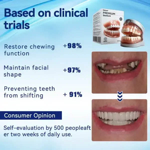 🦷Advanced Customized Full Denture Set🦷 (⏰Limited time discount last 30 minutes⏰)💎 - Image 11