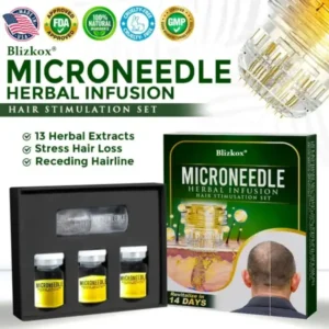 👱‍♂️ Microneedle Herbal Infusion Hair Stimulation Set 🇺🇸 Made in USA