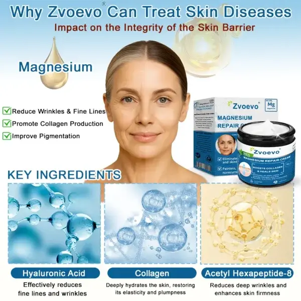 ✅Official Store: Magnesium Skin Repair Cream (Smooths Wrinkles, Firms Skin and Fades Stretch Marks) - Image 2