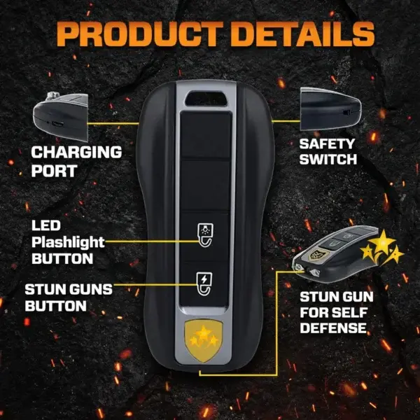 Voltax ShockForce 75M Stun Car Keychain - Image 8