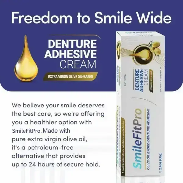Olive Oil Denture Adhesive Cream - Image 8